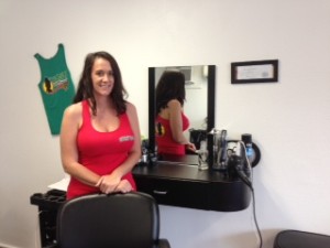 Erin Mullaney is manager of the newly opened Bikini Trim salon and barber shop in Bay St. Louis.