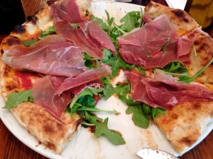 Domenica's Proscuitto pizza